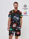 Мужской костюм с шортами / КОСМОС