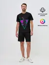 Мужской костюм с шортами / Spartan Retro Neon