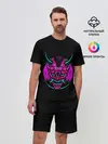 Мужской костюм с шортами / Samurai Retro Neon