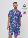 Мужской костюм с шортами / Медузы