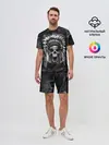 Мужской костюм с шортами / Индеец череп