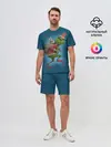 Мужской костюм с шортами / Гринч