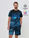 Мужской костюм с шортами / Северное сияние