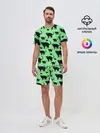 Мужской костюм с шортами / Кошки черные