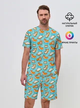 Мужской костюм с шортами / Корги