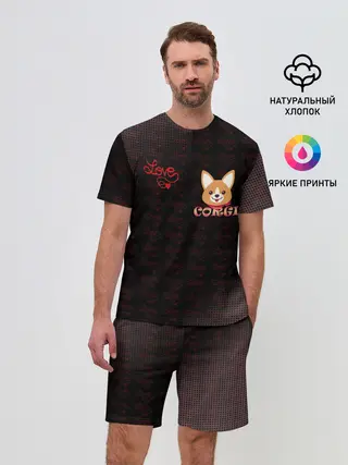 Мужской костюм с шортами / Корги