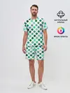 Мужской костюм с шортами / Горох