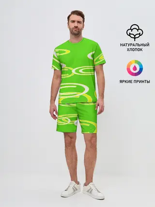Мужской костюм с шортами / текстура