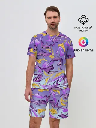 Мужской костюм с шортами / Абстракция