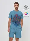 Мужской костюм с шортами / Осьминог барабанщик