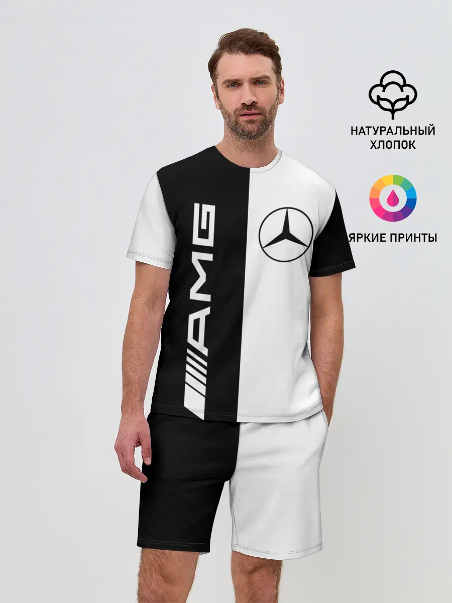 Мужской костюм с шортами / MERCEDES AMG | МЕРСЕДЕС
