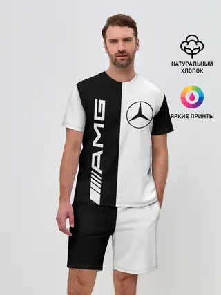 Мужской костюм с шортами / MERCEDES AMG | МЕРСЕДЕС