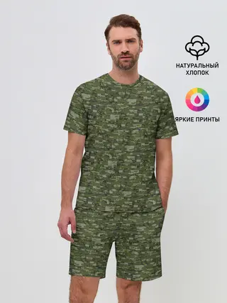 Мужской костюм с шортами / Камуфляж
