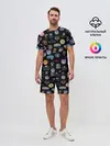 Мужской костюм с шортами / NBA Pattern | НБА Паттерн