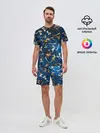 Мужской костюм с шортами / Космические коты