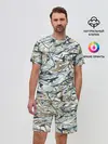 Мужской костюм с шортами / Узор красками