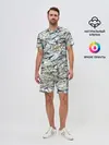 Мужской костюм с шортами / Узор красками
