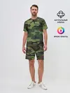 Мужской костюм с шортами / Военный камуфляж