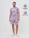 Мужской костюм с шортами / Листья