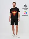 Мужской костюм с шортами / Огненный Дракон