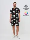 Мужской костюм с шортами / Следы лап