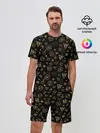 Мужской костюм с шортами / M.A.C.U.S.A. print