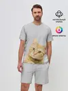 Мужской костюм с шортами / Рыжий котик