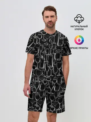 Мужской костюм с шортами / Стеклянный бармен