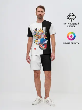 Мужской костюм с шортами / СОНИК