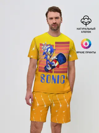 Мужской костюм с шортами / Sonic - Соник