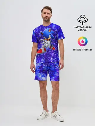 Мужской костюм с шортами / Sonic | Молнии