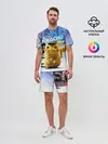 Мужской костюм с шортами / Детектив Пикачу
