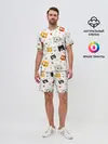 Мужской костюм с шортами / Котики с лапками