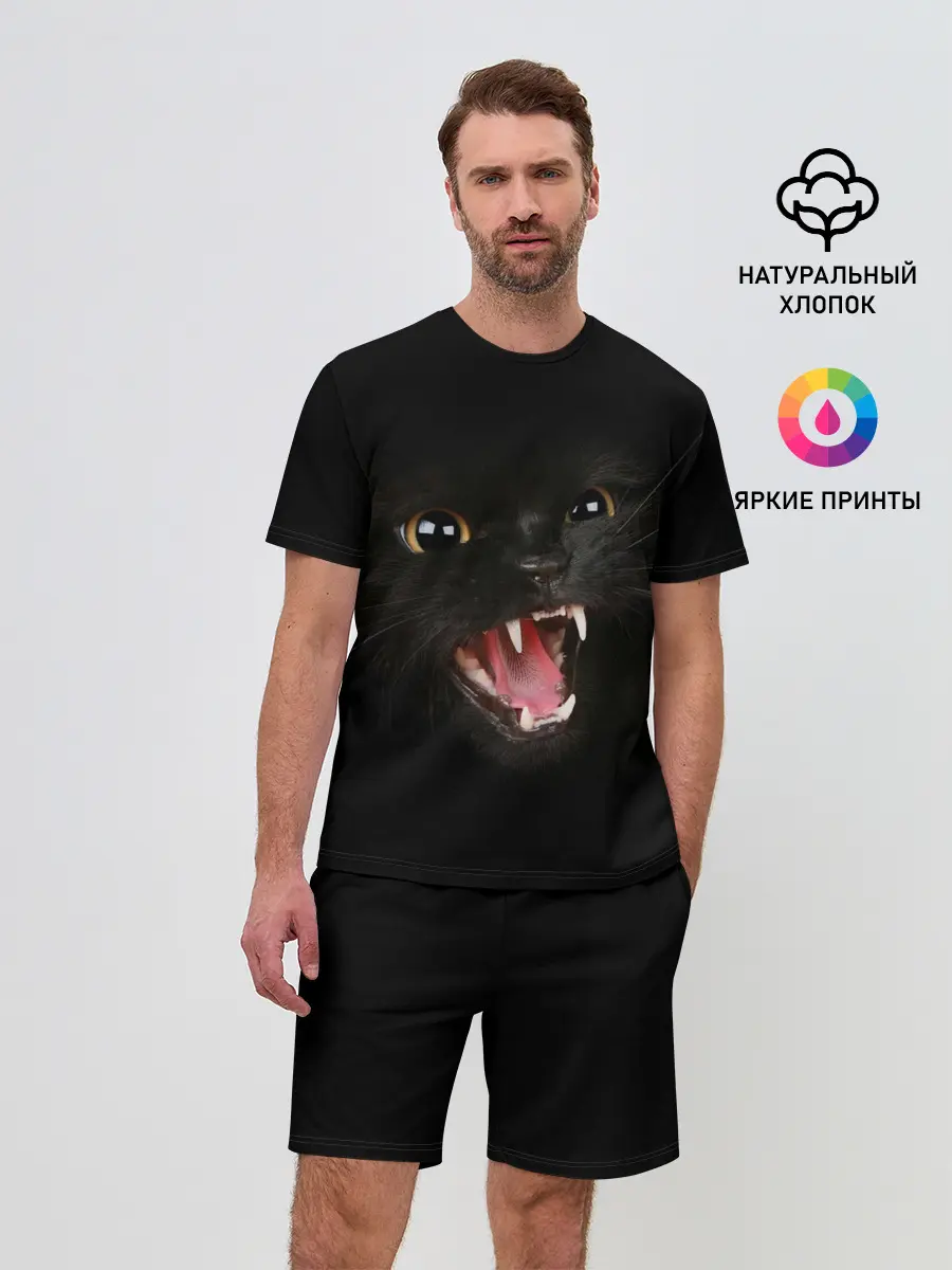 Мужской костюм с шортами / Злой Котик
