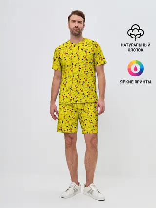 Мужской костюм с шортами / ПИКАЧУ