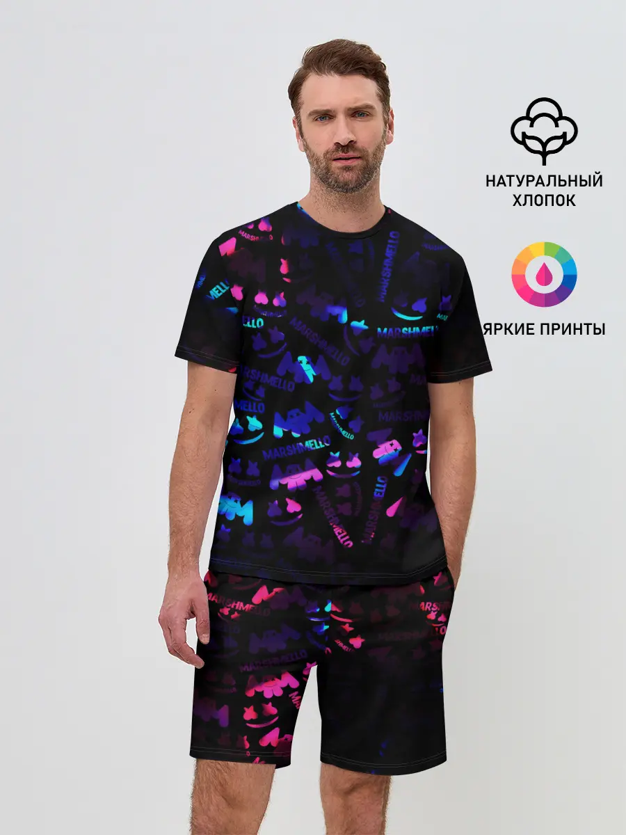 Мужской костюм с шортами / MARSMELLO NEON