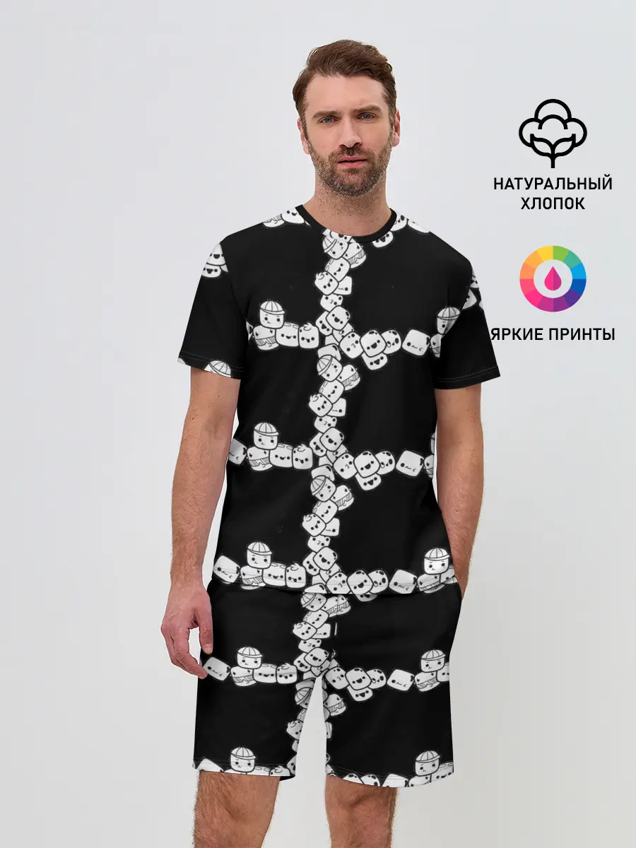 Мужской костюм с шортами / Зефирки