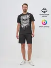 Мужской костюм с шортами / Skull 1