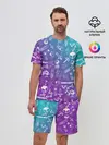 Мужской костюм с шортами / Minecraft pattern