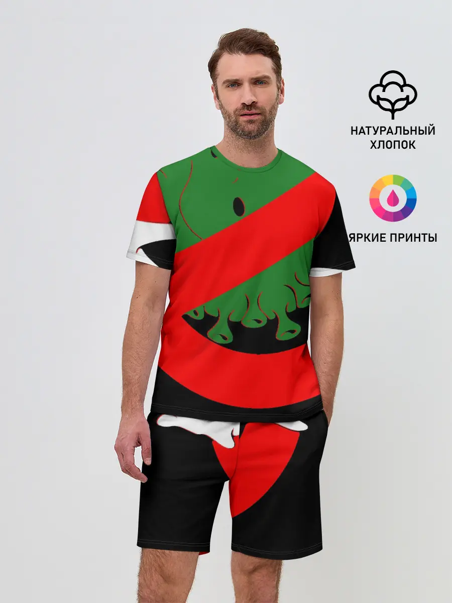 Мужской костюм с шортами / Нет Коронавирусу