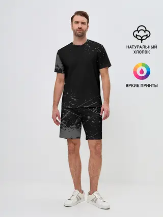 Мужской костюм с шортами / СЕРЫЕ БРЫЗГИ | GREY SPRAY