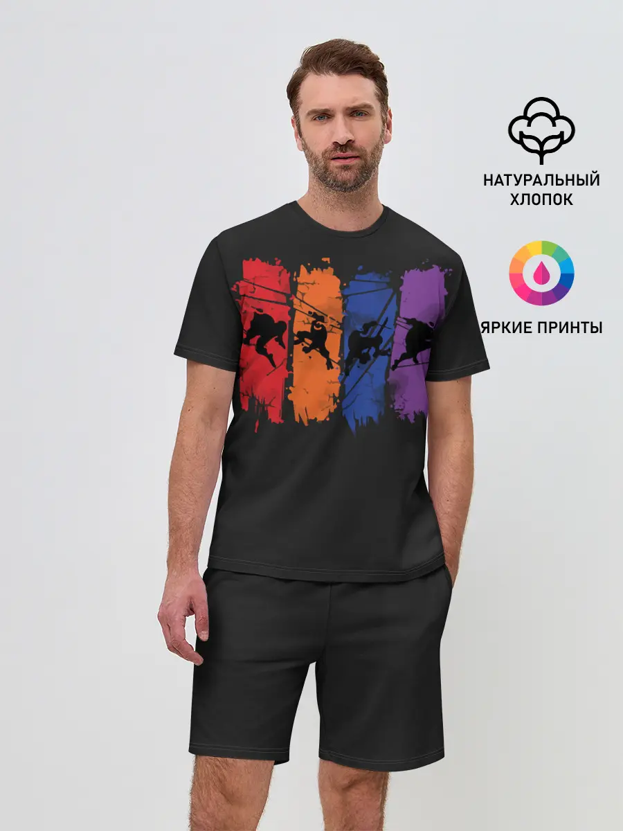 Мужской костюм с шортами / Черепашки ниндзя