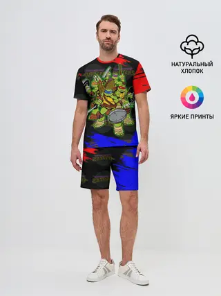 Мужской костюм с шортами / Черепашки Ниндзя