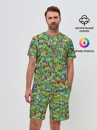 Мужской костюм с шортами / Черепашки ниндзя