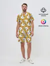 Мужской костюм с шортами / Белая кошка и корм