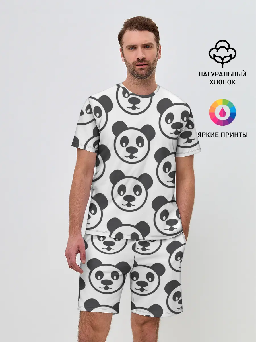 Мужской костюм с шортами / panda