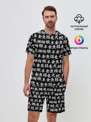 Мужской костюм с шортами / ИЕРОГЛИФЫ