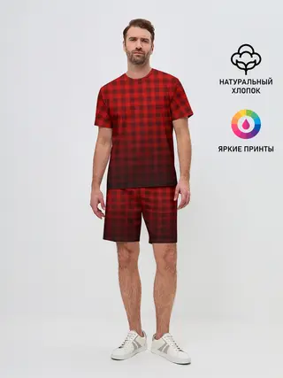 Мужской костюм с шортами / В КЛЕТОЧКУ
