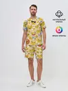 Мужской костюм с шортами / Смайлы.