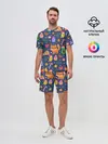 Мужской костюм с шортами / Новогодний макет